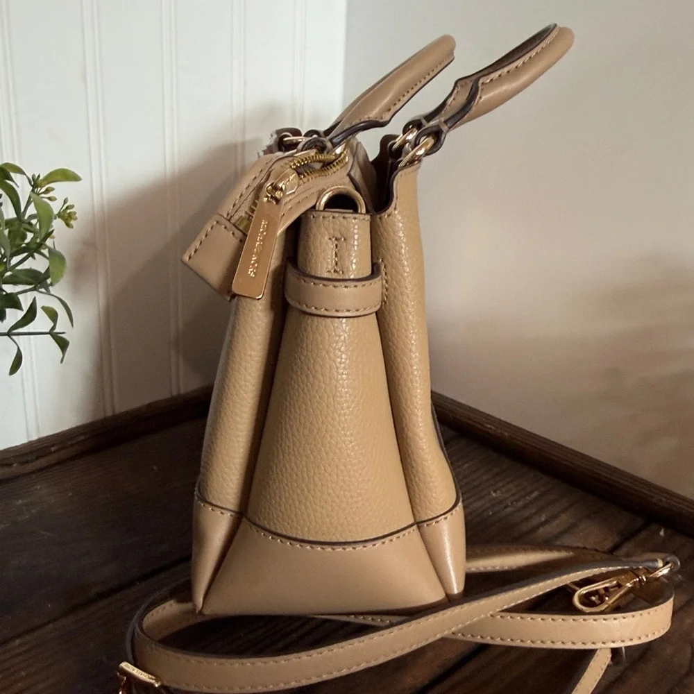 Michael Kors Reed Leather Belted Satchel